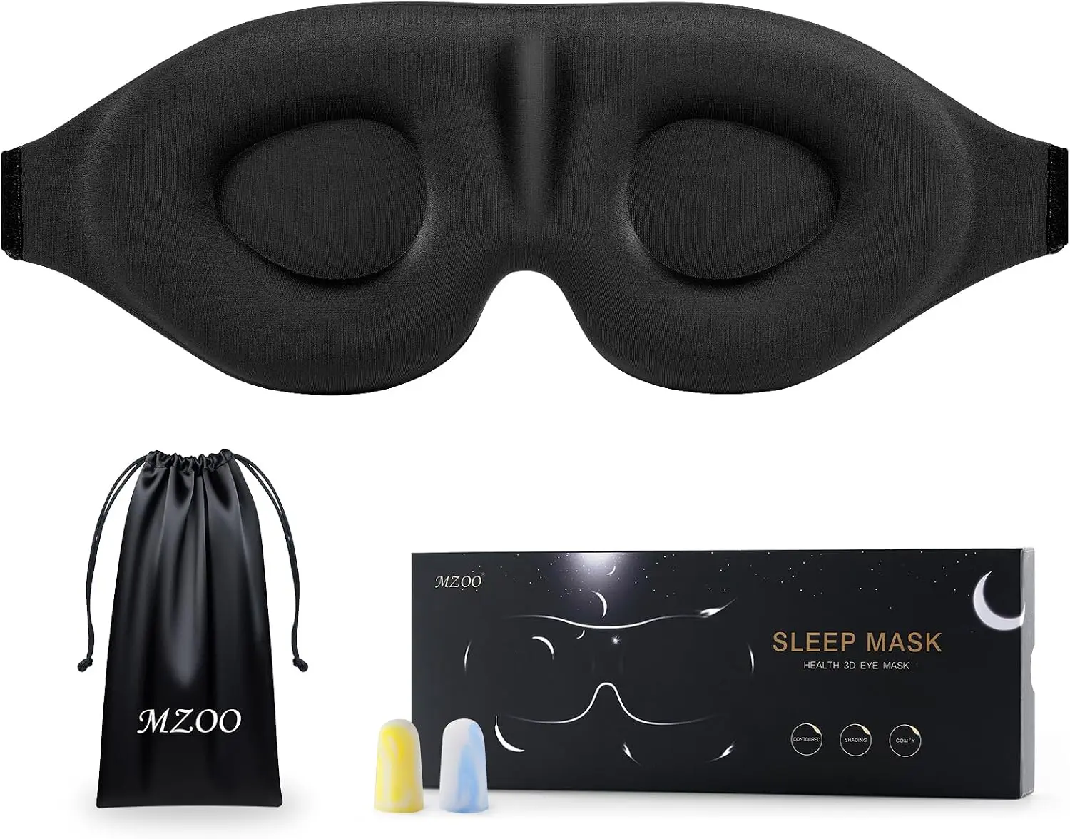 MZOO Luxury Sleep Mask for Women Men P