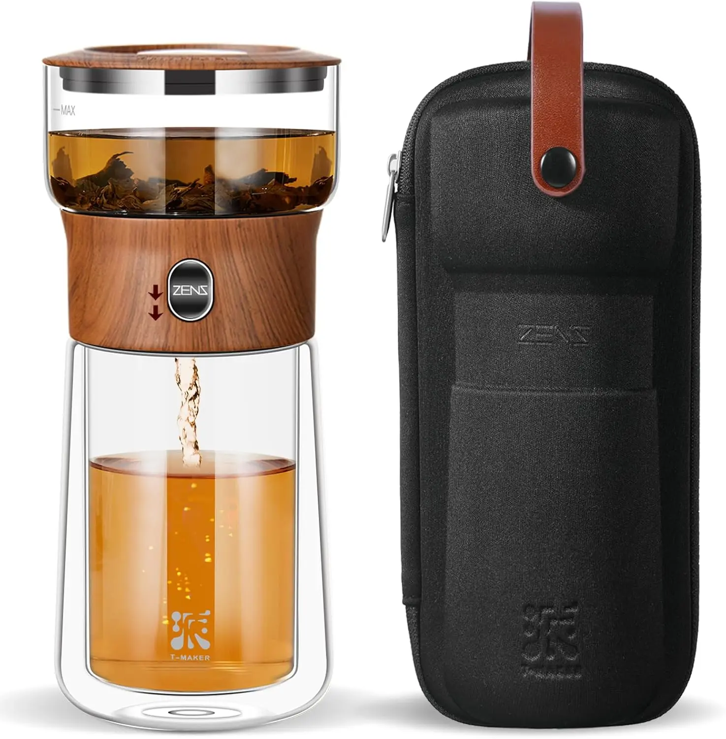 ZENS Glass Infuser Teapot